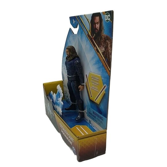 2023 Spin Master Steel Suit Aquaman and Black Manta 4” Fig - The Lost Kingdom - Picture 13 of 16